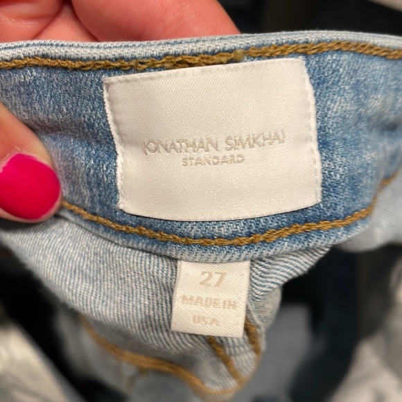 Jonathan Simkhai The River Straight Denim Jeans size 27 - Picture 9 of 11